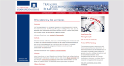 Desktop Screenshot of hamburger-trainingsinstitut.de